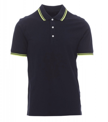 Protection hygiène et sécurité - Protection du corps - Polo Skipper Bleu Marine/Jaune Néon, taille M