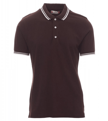 Protection hygiène et sécurité - Protection du corps - Polo Skipper Marron/Blanc, taille L