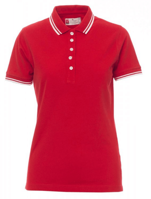 Protection hygiène et sécurité - Protection du corps - Polo Skipper Lady Rouge/Blanc, taille S