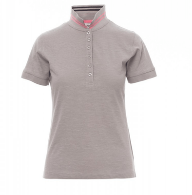 Protection hygiène et sécurité - Protection du corps - Polo Nautic Lady Gris Clair/Noir-Fuchsia, taille XL
