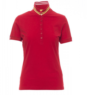 Protection hygiène et sécurité - Protection du corps - Polo Nautic Lady Rouge Passion/Blanc-Jaune Fluo, taille L