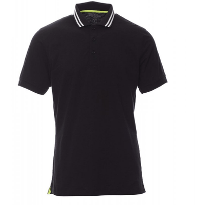 Protection hygiène et sécurité - Protection du corps - Polo Nautic Noir/Balnc-Jaune Fluo,  taille L