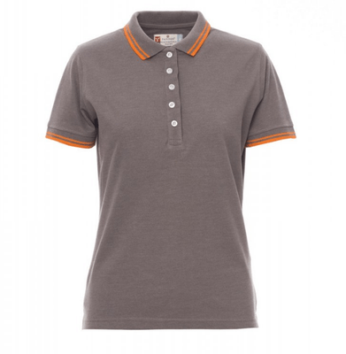 Protection hygiène et sécurité - Protection du corps - Polo Skipper Lady Gris Cendré Chiné/Orange, taille S 