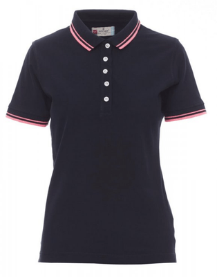 Protection hygiène et sécurité - Protection du corps - Polo Skipper Lady Bleu Marine/Fuchsia Néon, taille XS