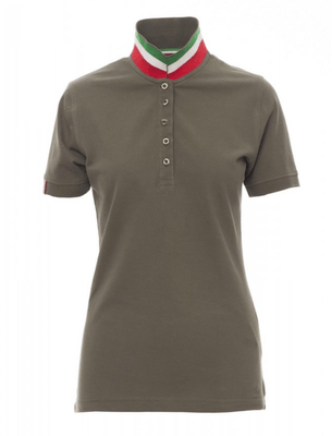 Protection hygiène et sécurité - Protection du corps - Polo Nation Lady Vert Militaire/Italie, taille XL