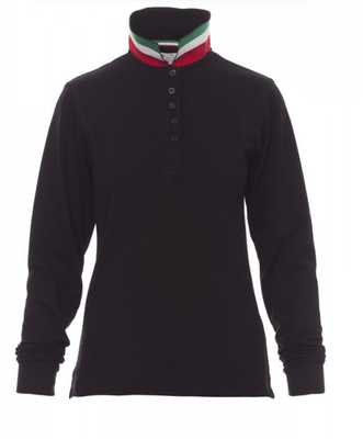 Protection hygiène et sécurité - Protection du corps - Polo Longue-Nation Lady Noir/Italie, taille S