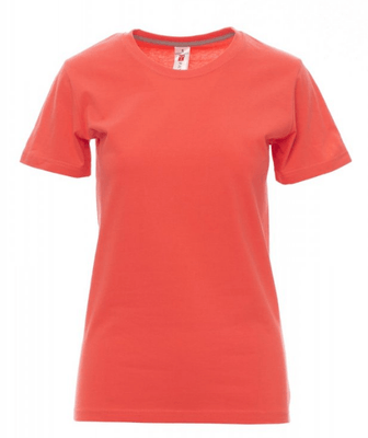 Protection hygiène et sécurité - Protection du corps - Tee-shirt Sunset Lady Corail Chaud, taille XS