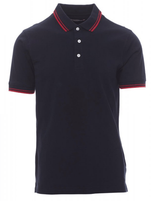 Protection hygiène et sécurité - Protection du corps - Polo Skipper Bleu Marine/Rouge, taille XXL