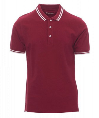 Protection hygiène et sécurité - Protection du corps - Polo Skipper Bordeaux/Blanc, taille S