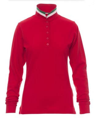 Protection hygiène et sécurité - Protection du corps - Polo Longue-Nation Lady Rouge/Italie, taille L