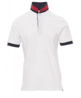 Protection hygiène et sécurité - Protection du corps - Polo Memphis Blanc/Rouge-Bleu, taille S
