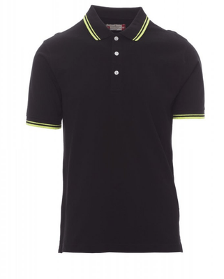 Protection hygiène et sécurité - Protection du corps - Polo Skipper Noir/Jaune Néon, taille L