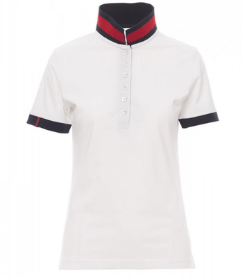 Protection hygiène et sécurité - Protection du corps - Polo Memphis Lady Blanc/Rouge-Bleu, taille M
