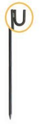 KER BTP MAGASIN - Jean mercier - Piquet porte lanterne 1,30 m / 14 mm ( * )