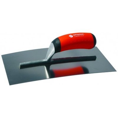 Outillages - Outillage à main - Outillage Plaquiste/Plâtrier - PLATOIR COURBE INOX 28X12 MONTURE ALU (PORTE PLATOIR)