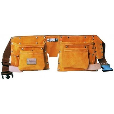 Outillages - Outillage à main - Outillage Plaquiste/Plâtrier - PORTE-OUTILS TABLIER 11 POCHES CUIR ET DAIM