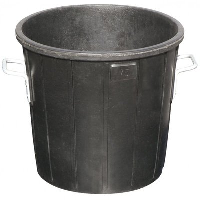 Equipement d'atelier et de chantier - STOCKAGE ET RANGEMENT - EQUIPEMENT D'EMBALLAGE - POUBELLE DE CHANTIER 105 LITRES CAOUTCHOUC